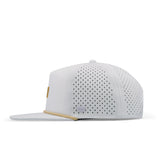 melin Hydro Coronado Brick snapback hat in White Gum - back view