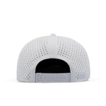 melin Hydro Coronado Brick snapback hat in White Gum - detail view