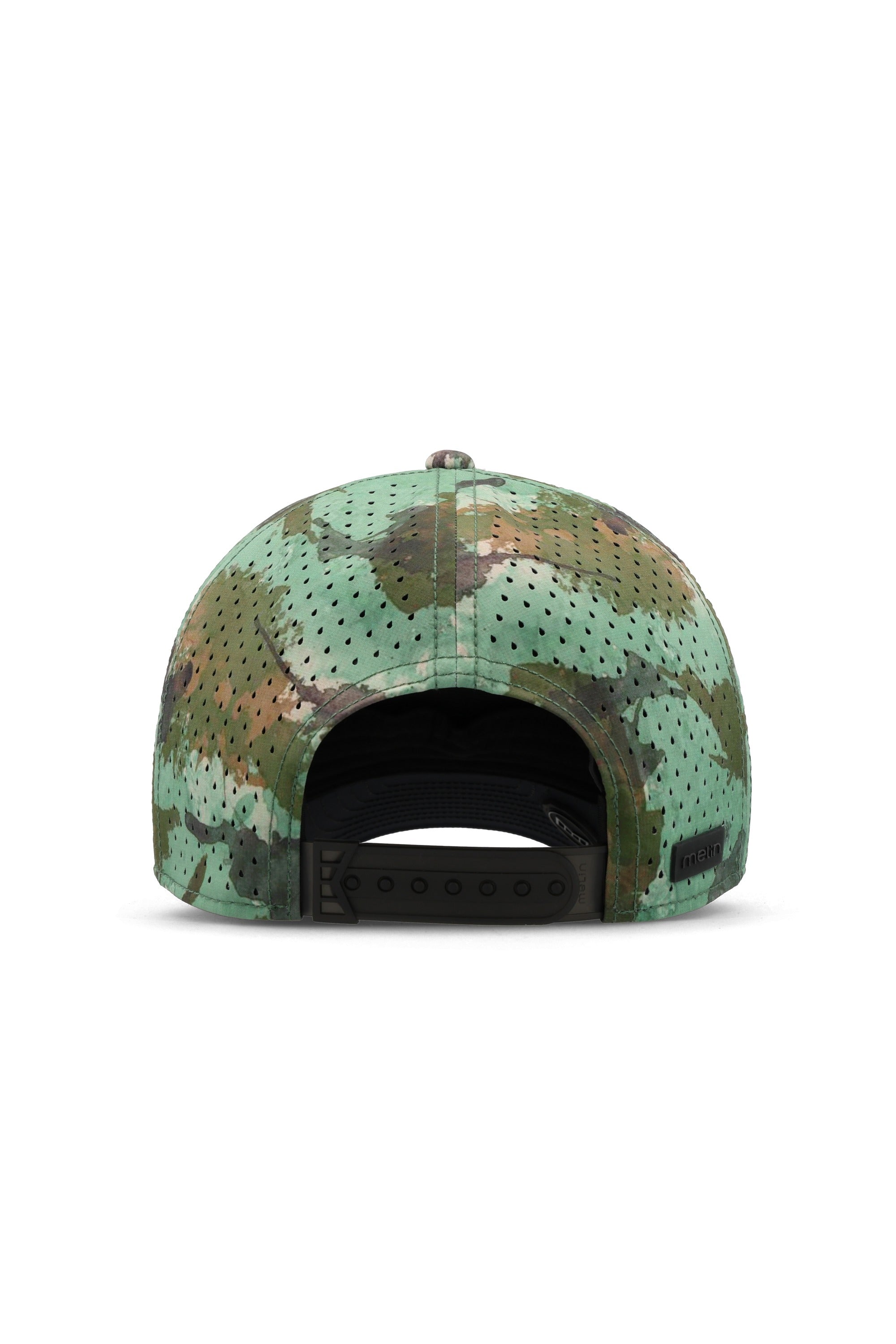 melin Hydro A-Game Watercolor Camo snapback hat detail