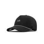 Melin Odysea Rope Links Hydro MagnaLink golf hat in black, angled view