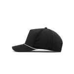 Melin Odysea Rope Links Hydro MagnaLink golf hat in black, side view