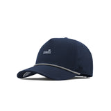Melin Odysea Rope Links Hydro MagnaLink golf hat in navy, angled view