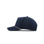 Melin Odysea Rope Links Hydro MagnaLink golf hat in navy, side view