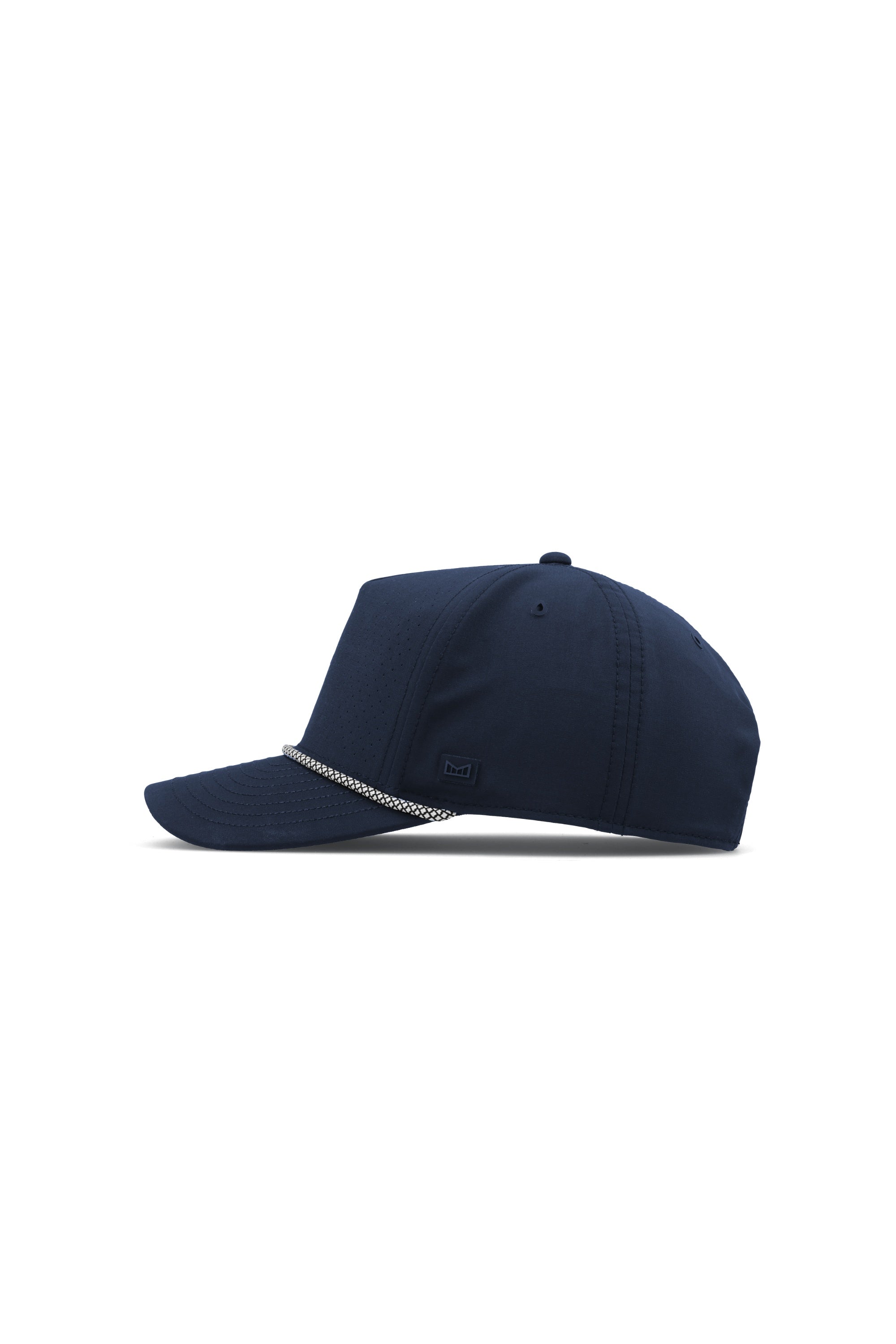 Melin Odysea Rope Links Hydro MagnaLink golf hat in navy, side view