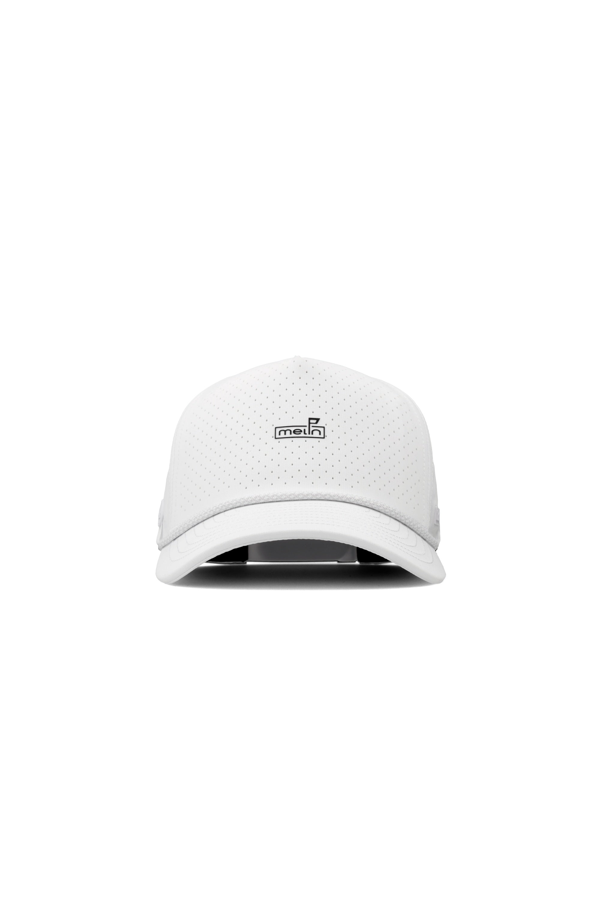 Melin Odysea Rope Links Hydro MagnaLink golf hat in white, front view