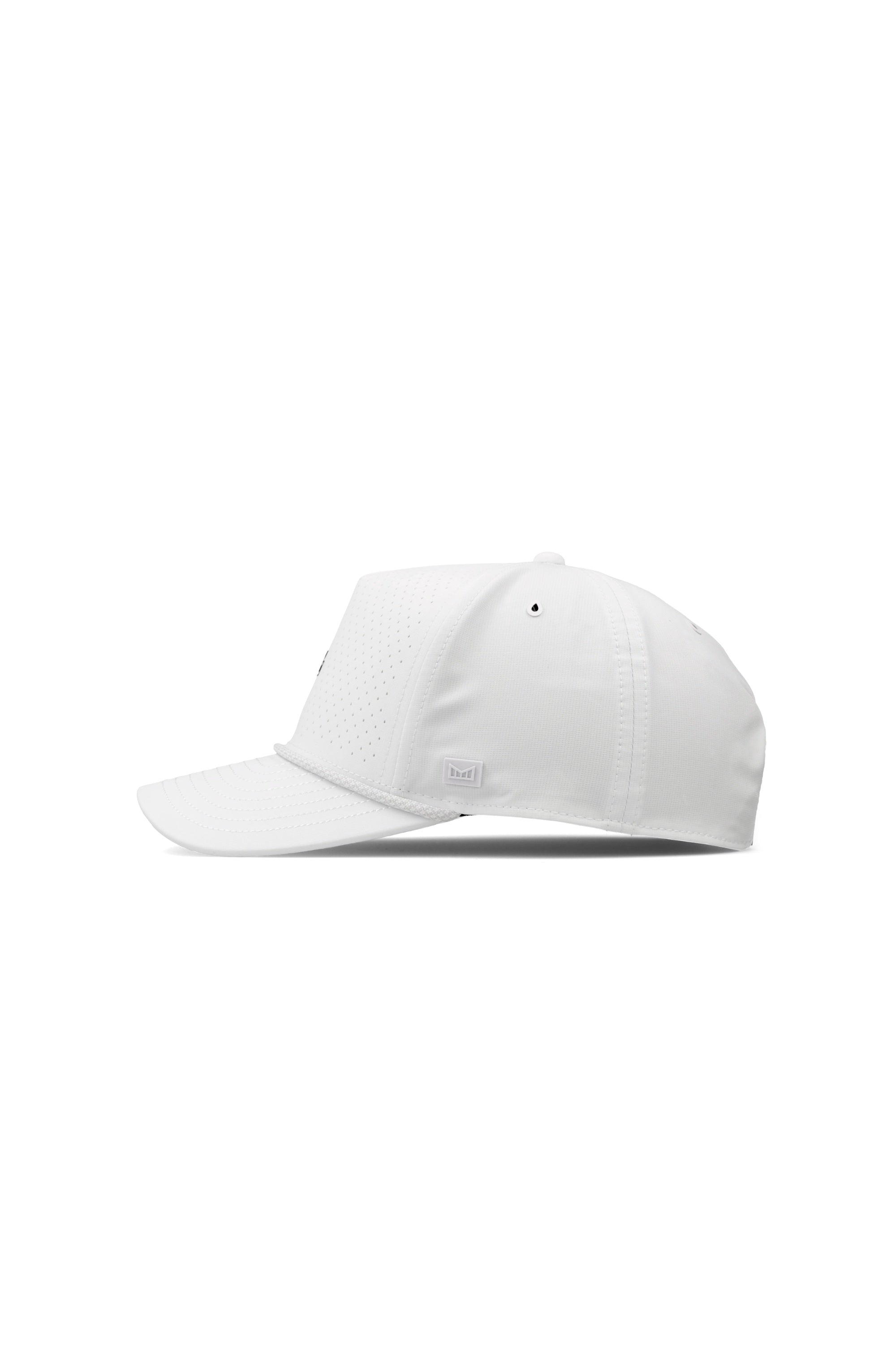 Melin Odysea Rope Links Hydro MagnaLink golf hat in white, side view