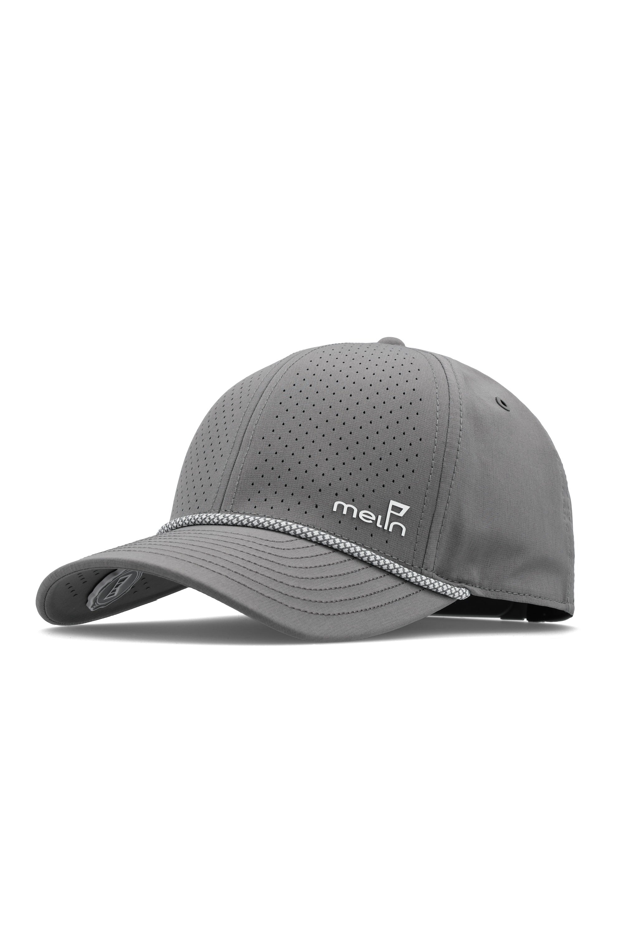 Melin Hydro Compass Links w/MagnaLink hat in Grey, side view