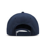 Melin Hydro Compass Links w/MagnaLink hat in Navy, back view with snapback closure