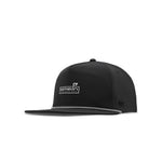 Melin Coronado Links Hydro MagnaLink golf cap in black, angled view