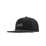 Melin Coronado Links Hydro MagnaLink golf cap in black, angled view