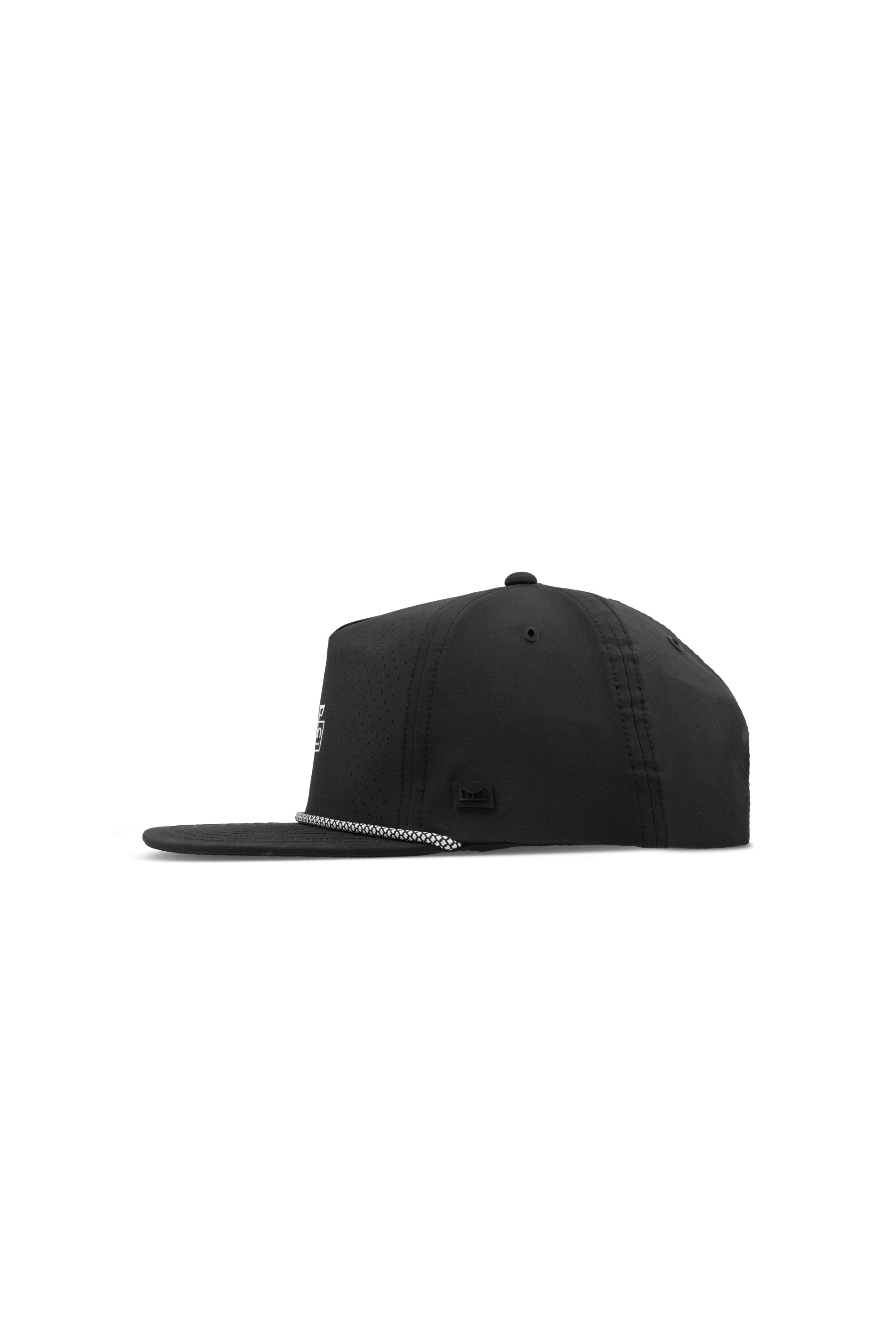 Melin Coronado Links Hydro MagnaLink golf cap in black, side view