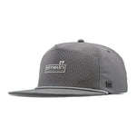 melin Hydro Coronado Links snapback hat in Grey - front angled view