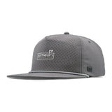 melin Hydro Coronado Links snapback hat in Grey - front angled view