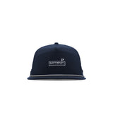 Melin Coronado Links Hydro MagnaLink golf cap in navy, front view