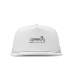 melin Hydro Coronado Links snapback hat in White - side view