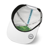 melin Hydro Coronado Links snapback hat in White - detail view