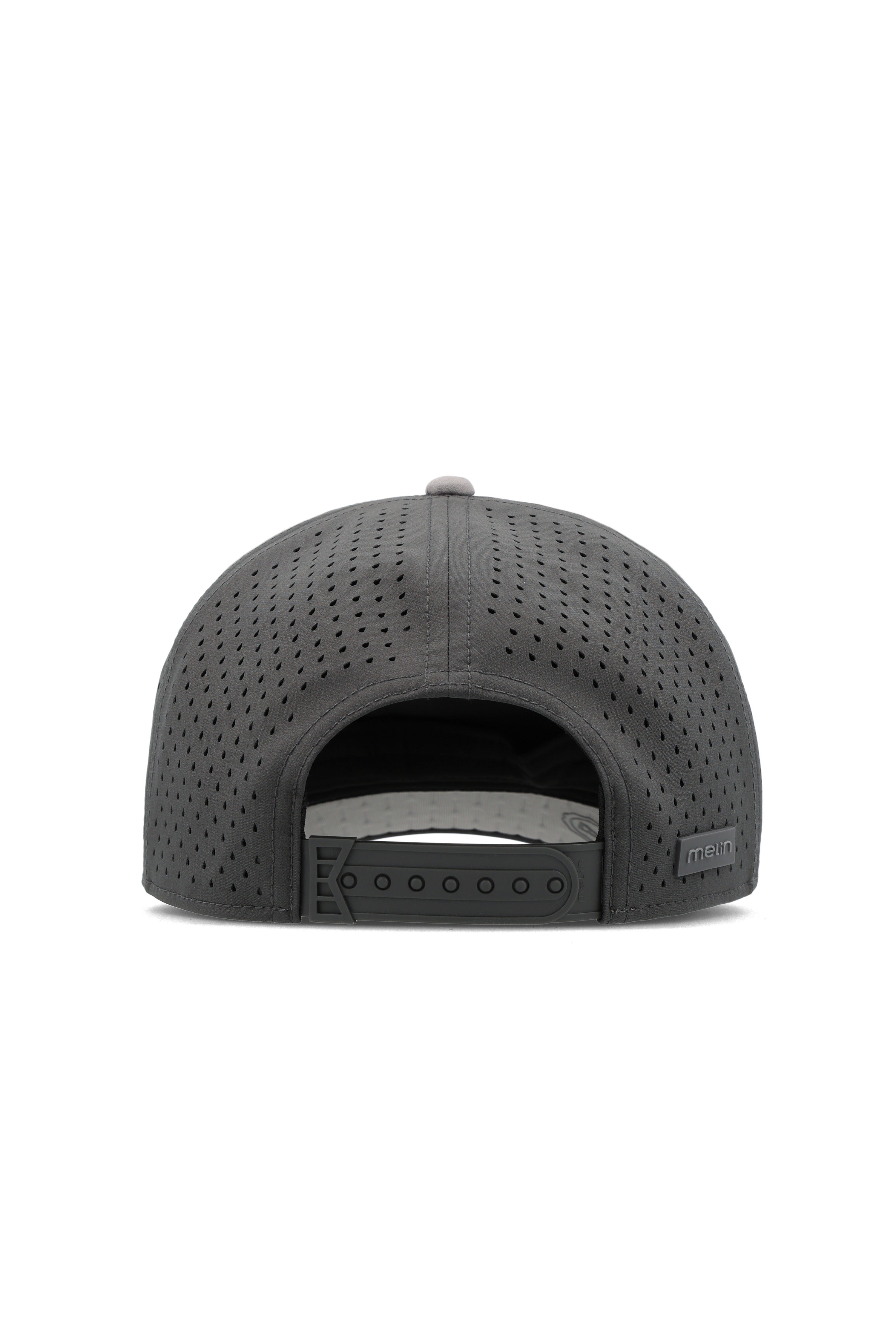Melin Hydro Odysea Rope Streamline snapback in Raven, back view