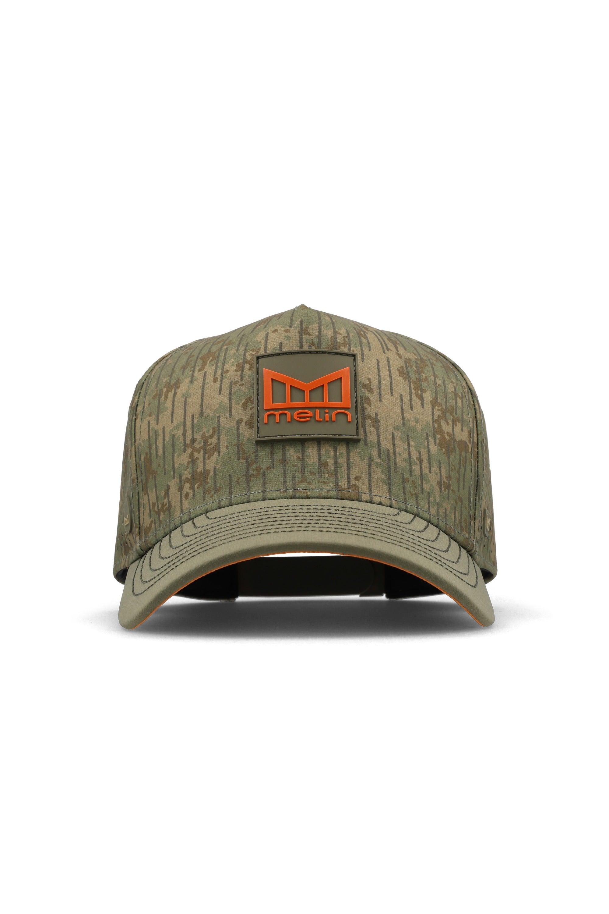 melin Hydro Odysea Rain Camo snapback hat, side view
