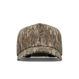 Melin Hydro Odysea Mossy Oak Bottomland snapback hat - angled view