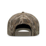 Melin Hydro Odysea Mossy Oak Bottomland snapback hat - back view