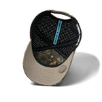 Melin Hydro Odysea Mossy Oak Bottomland snapback hat - detail view