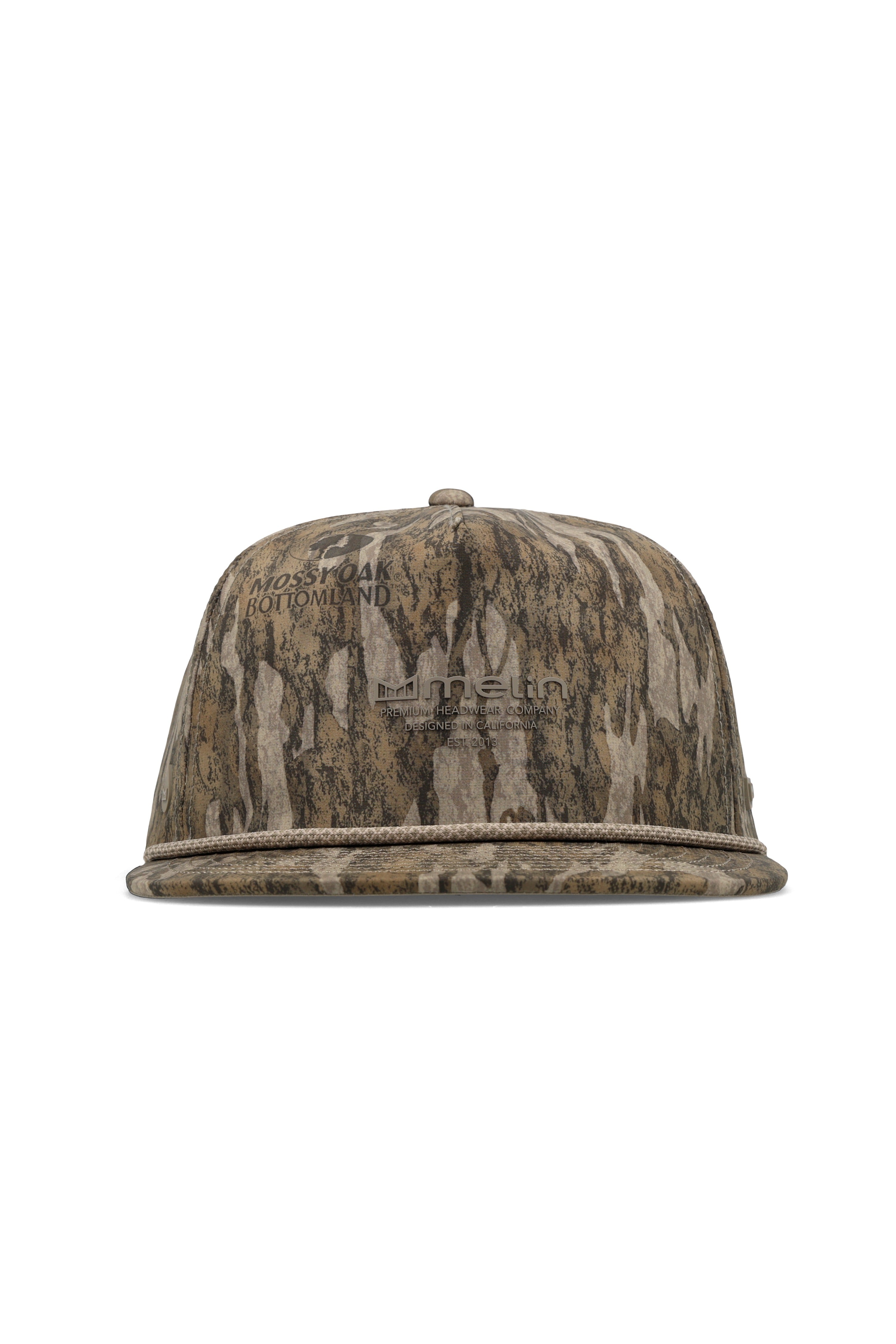 melin Hydro Coronado Mossy Oak Bottomland snapback hat - side