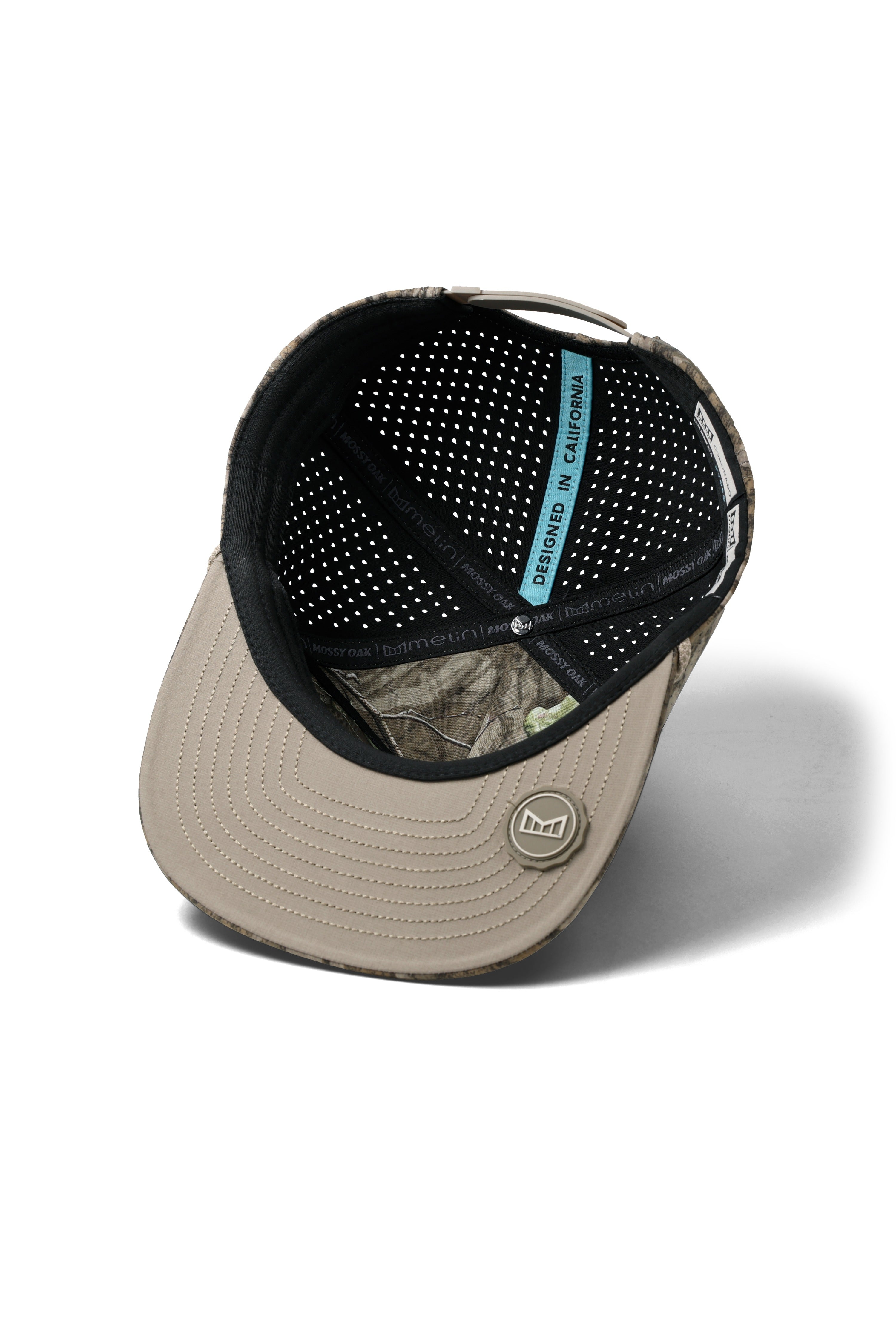 melin Hydro Coronado Mossy Oak Bottomland snapback hat - detail