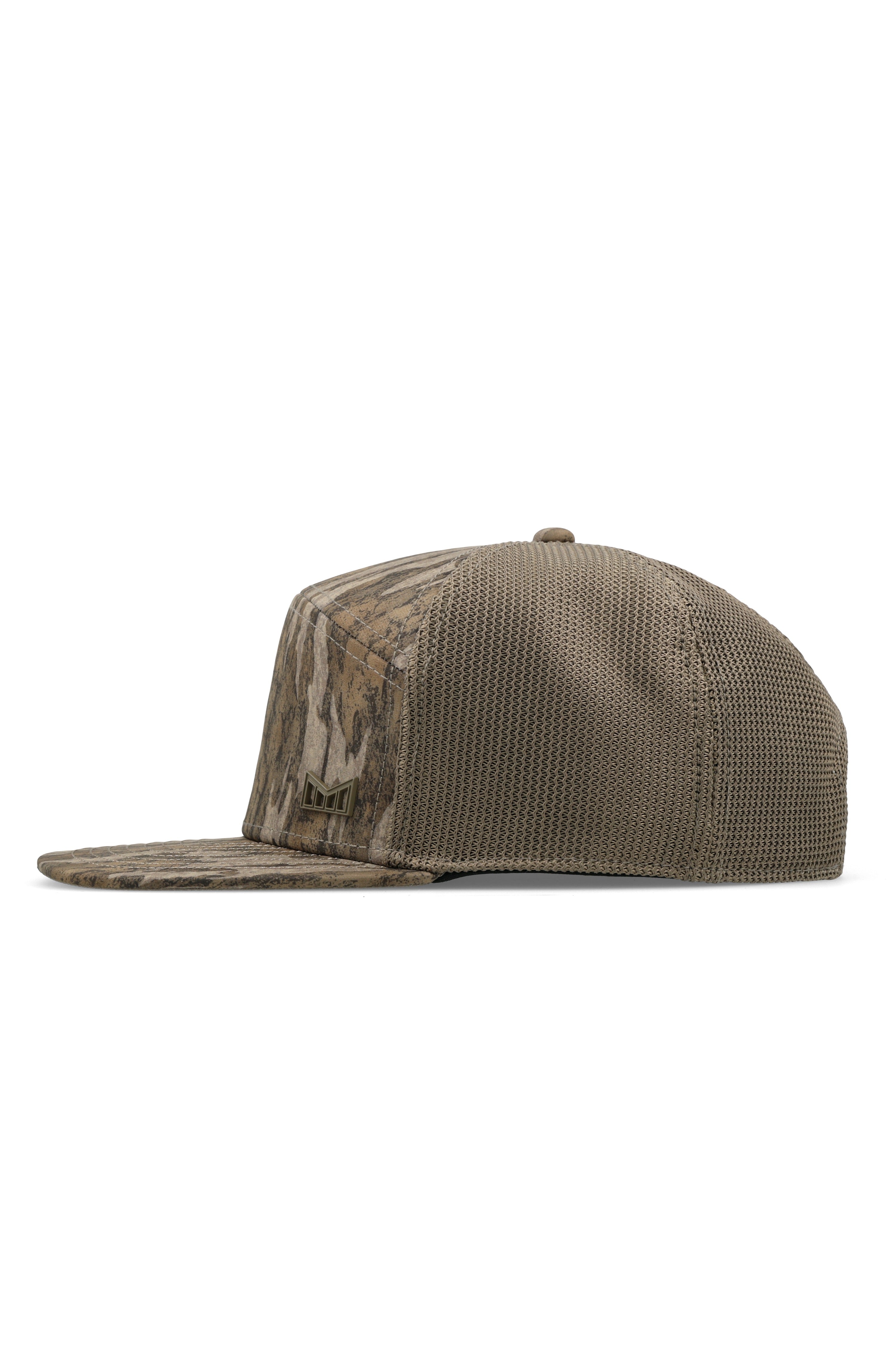 melin Hydro Trenches Mossy Oak Bottomland flat brim snapback hat - back