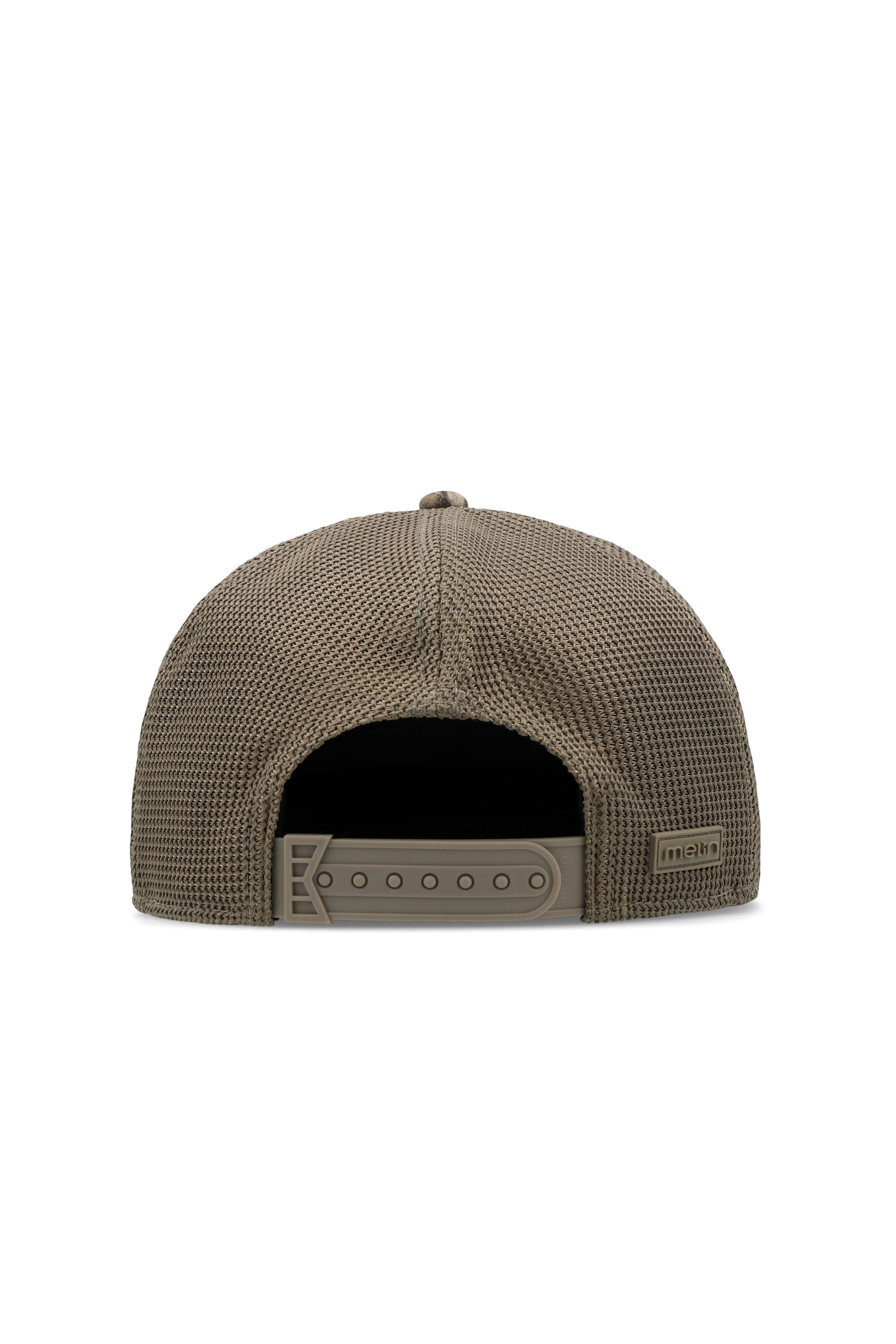melin Hydro Trenches Mossy Oak Bottomland flat brim snapback hat - angle