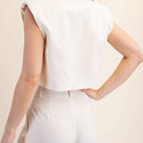 Harlee Cropped Flap Vest