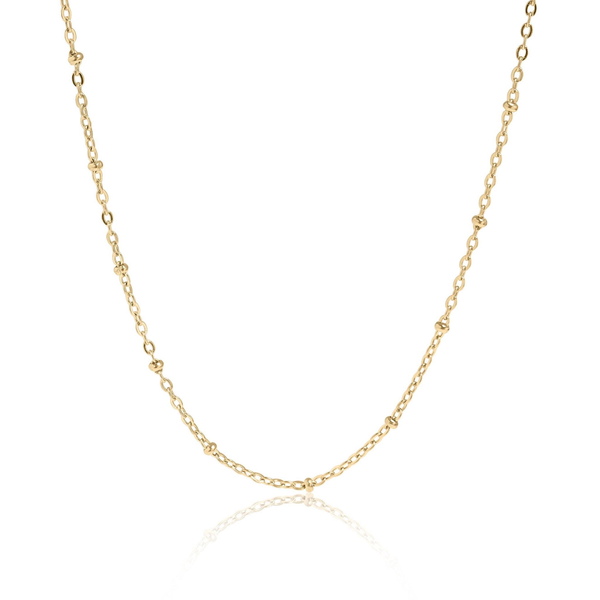 Lauren Gold Stainless Steel PVD Satellite Chain Necklace - MTT Collective