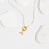 Monroe Freshwater Pearl Charm Holder Necklace