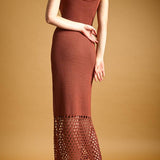 Marina Mesh Knit Midi Dress