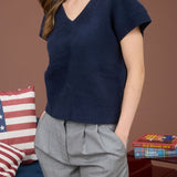 Maeve V-Neck Knit Sweater Vest