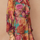 No One Else Chiffon Ruffled Mini Dress