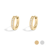 Laura Mini Cubic Zirconia Huggie Earrings