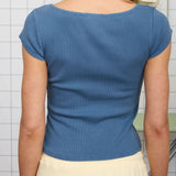 Surf & Sand Ribbed Knit Top