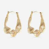 Amelia Wired Statement Hoop Earrings