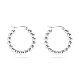 Anna Circle Ball Hoop Earrings