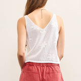 Sandra Knitted Floral Sweater Cami Top
