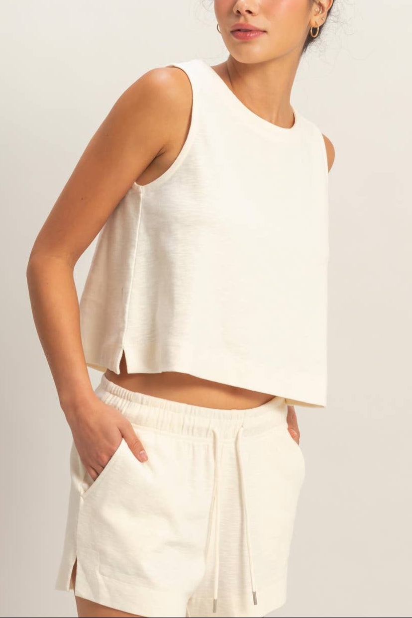 Lennon Sleeveless Boxy Fit Top