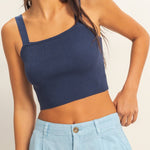 Ribbed Cropped Tank Top