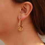 Amelia Wired Statement Hoop Earrings