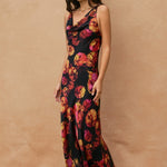 Juniper Floral Maxi Dress in Nightfall Bloom, side