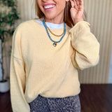 Sequoia Textured Raw Edge Sweater