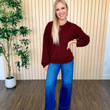 Sequoia Textured Raw Edge Sweater