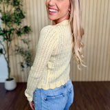 Colette Scalloped Pointelle Cardigan
