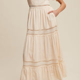 Khloe Romantic Crochet Lace Maxi Dress