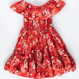 FIONA FLUTTER SLEEVE MINI DRESS | CORAL - MTT Collective
