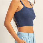 Ribbed Cropped Tank Top